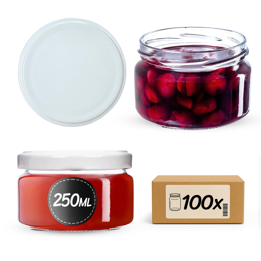 KADAX kleine Einmachgläser 250 ml, Marmeladengläser mit Deckel, Luftdichte Gläschen zum Verschenken,