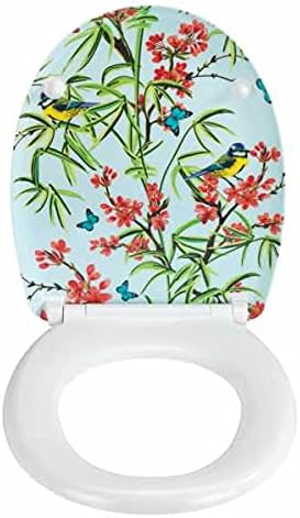WENKO WC-Sitz Natura, hygienischer Toilettendeckel mit Absenkautomatik, Toilettensitz aus bruchsiche