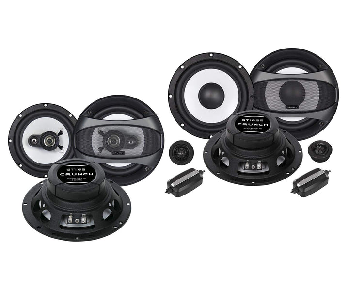 Mediadox Crunch Front/Heck 16,5cm/165mm Auto Lautsprecher/Boxen/Speaker Komplett-Set kompatibel für