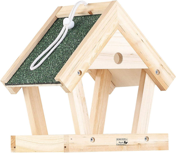 Royal Gardineer Vogelfutterhaus: Vogel-Futterhaus-Bausatz aus Echtholz, zum Aufhängen, 13-teilig (Vo