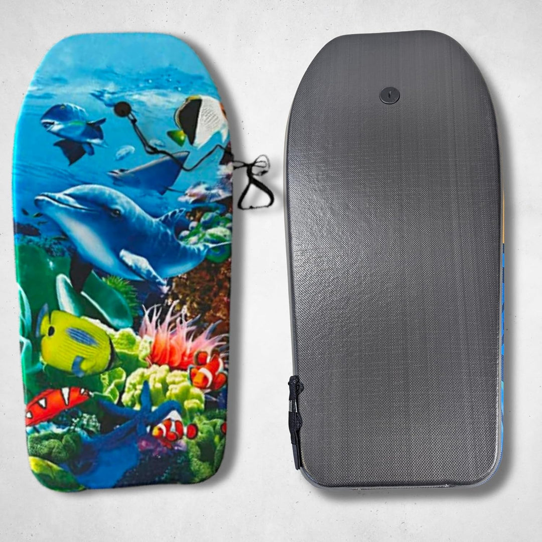 BEST SPORTING Bodyboard Kinder – Leichtes Surfbrett für Strand, Meer & Schwimmbad | 92 x 46 x 5 cm |