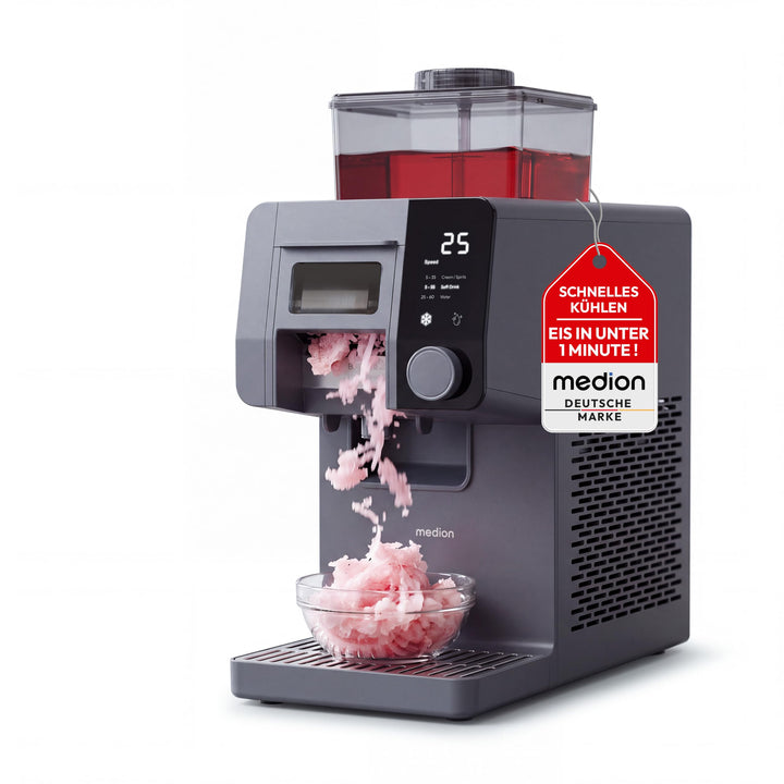 MEDION Snowzy - Eismaschine für Shaved Ice, Snow Ice &amp; Slush