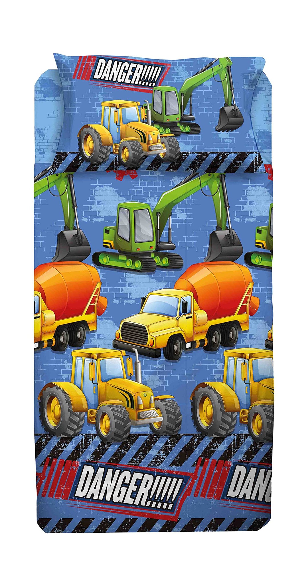 hermet Bettwäsche-Set | Traktor, LKW, Russpa, Power | 100% Baumwolle