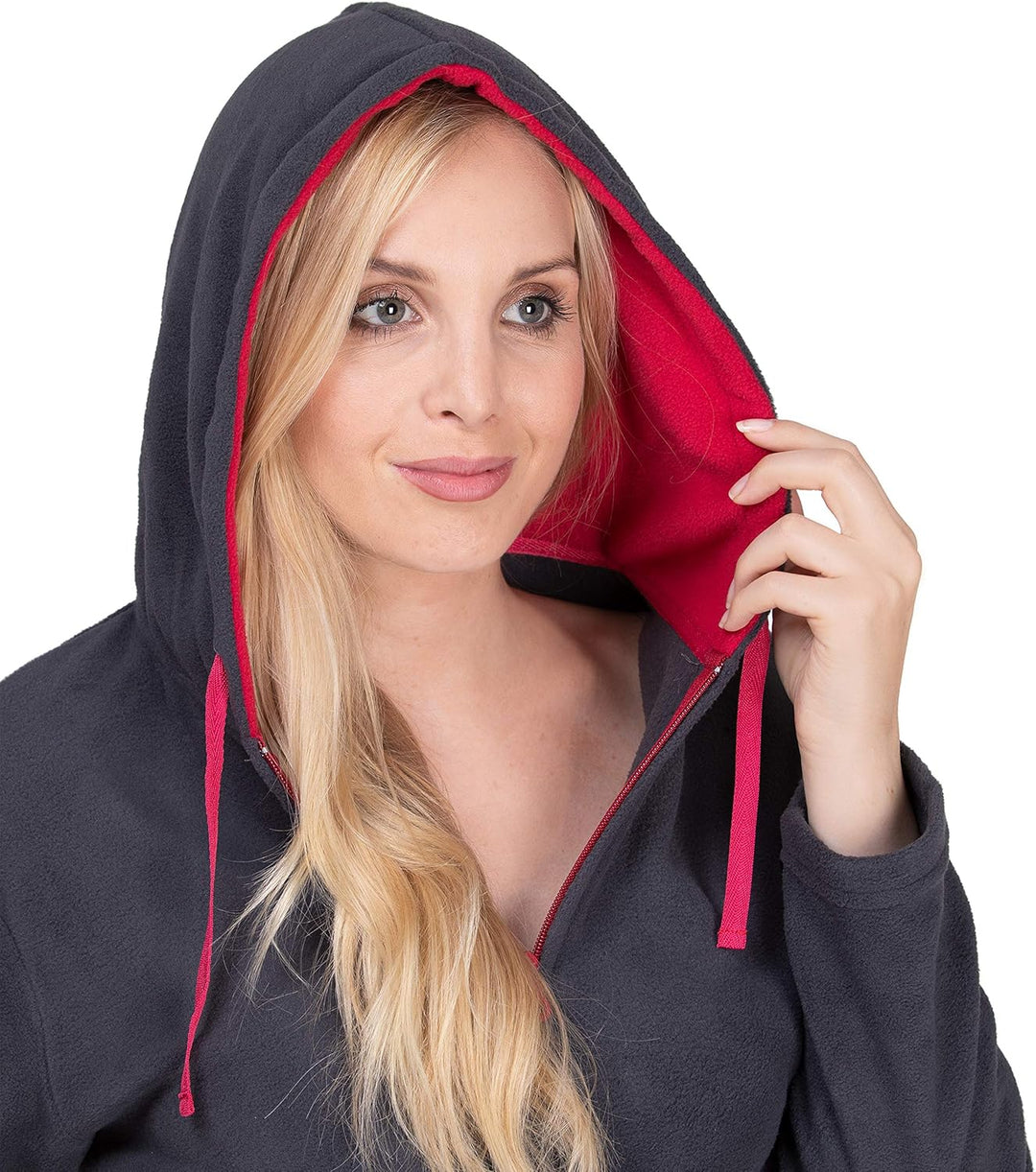SLOUCHER Fleece-Anzug Hausanzug aus wärmenden Fleece für Damen M Anthrazit, M Anthrazit