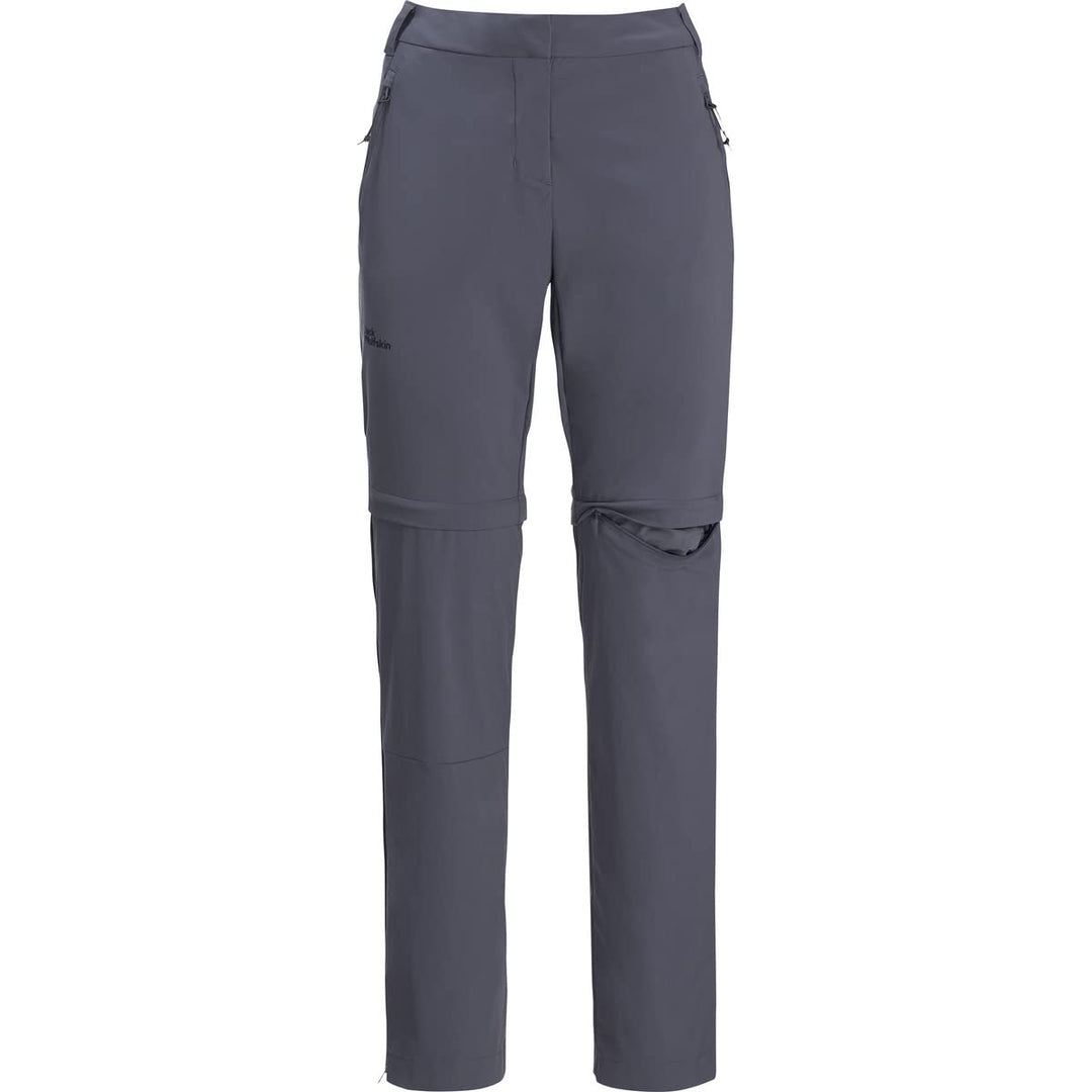 Jack Wolfskin Damen Glastal Zip Off Pants W Wanderhose 40 Dolphin, 40 Dolphin