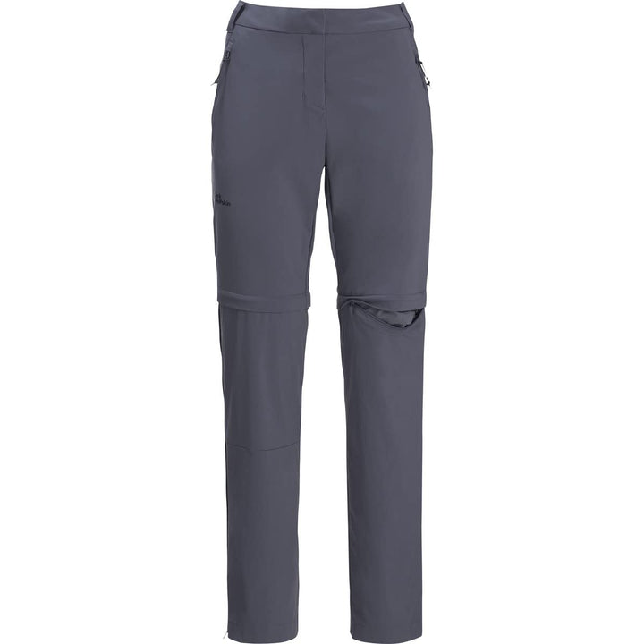 Jack Wolfskin Damen Glastal Zip Off Pants W Wanderhose 40 Dolphin, 40 Dolphin