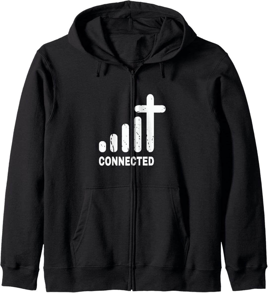 Verbunden - Lustige Christliche Jesus Christus Bibel Kirche Frieden Kapuzenjacke