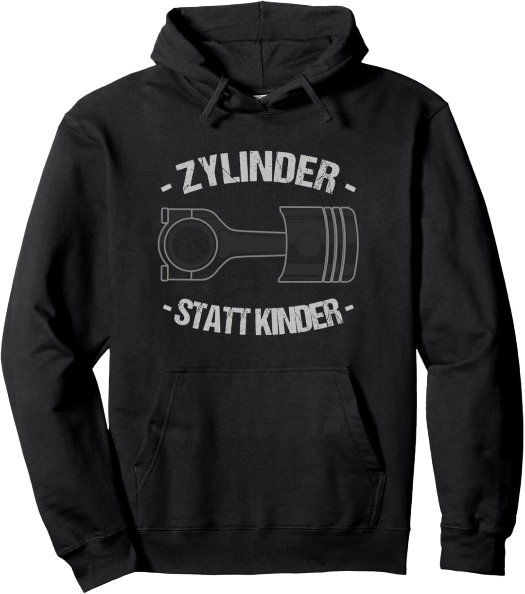 Zylinder Statt Kinder Auto Tuning Mechaniker Schrauber Fun Pullover Hoodie