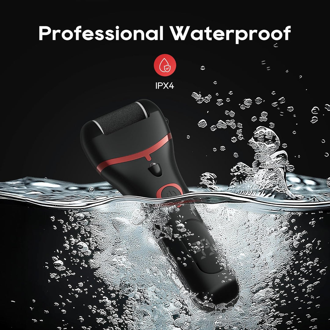 Hornhautentferner Elektrisch, Hornhaut Entfernen fuss Wiederaufladbar,Pedi Vac mit 3 Ersatzwalzen 2