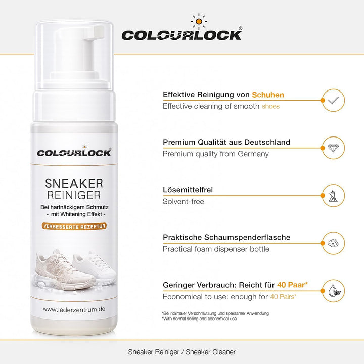 Shiny Freaks Sneaker Reiniger Set: Colourlock Sneaker Reiniger 200ml + Scrub Pad + chemicalworkz Edg