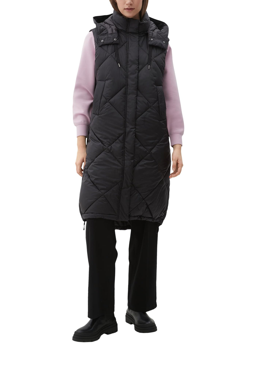 s.Oliver Damen Daunenweste XS Schwarz, XS Schwarz