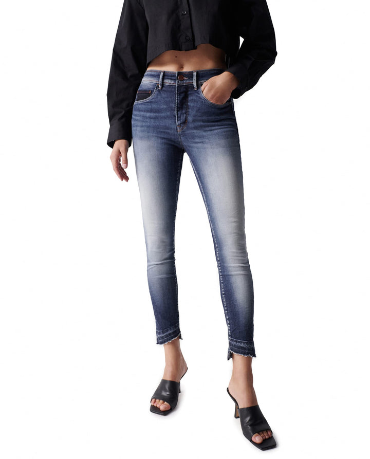 Salsa Jeans Faith, Push IN, Cropped Hose, PREMIUMWASCHUNG