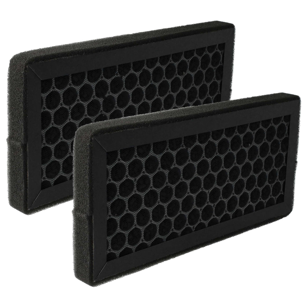 vhbw 2x Aktivkohlefilter Ersatz für Baren B-H04 für Luftreiniger - Luftfilter Schwarz Anthrazit-Grau