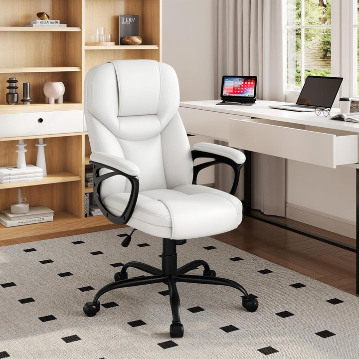 Yaheetech Bürostuhl ergonomisch Chefsessel Schreibtischstuhl Drehstuhl Polsterung Höhenverstellbarer