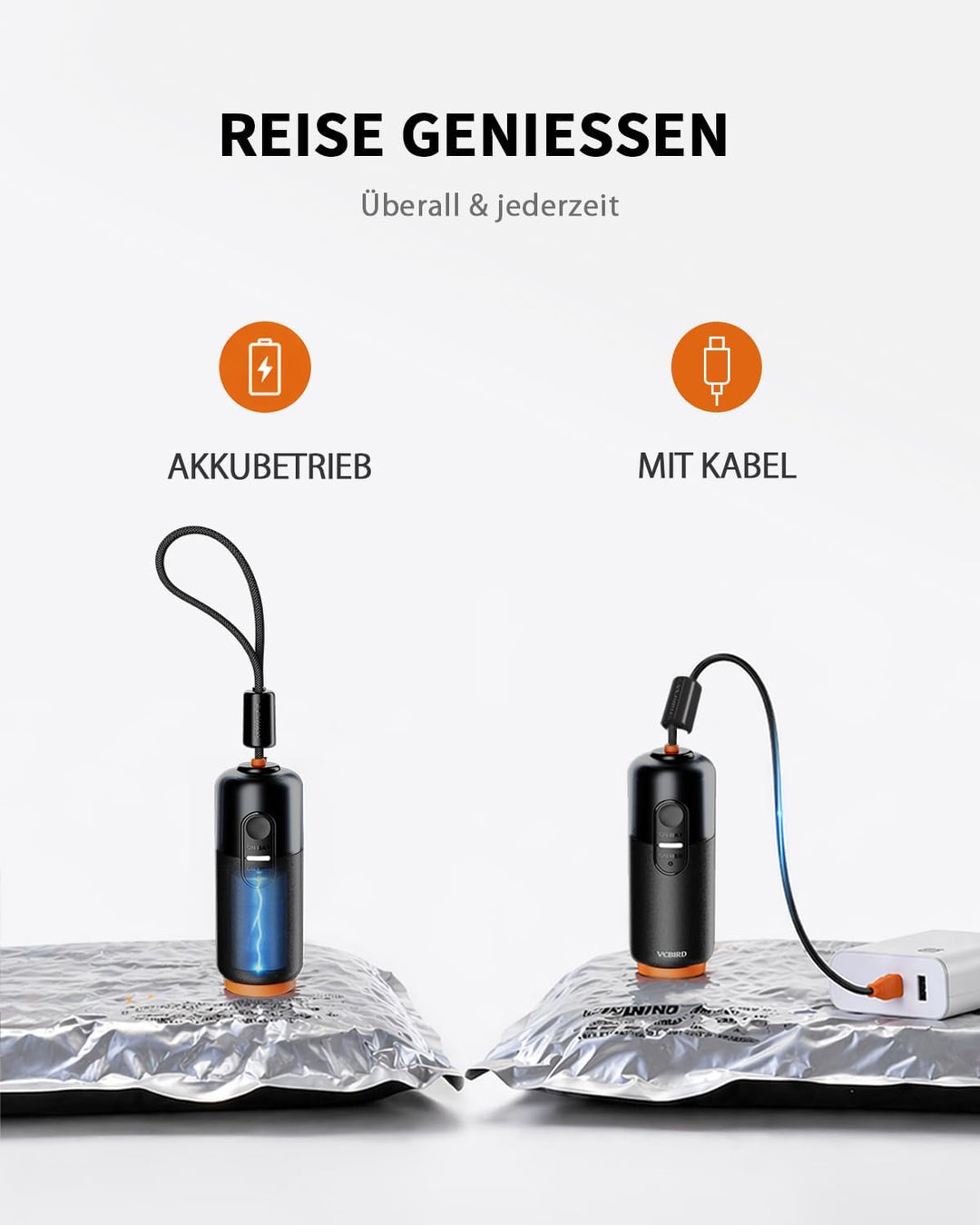 20 Stück Vakuumbeutel für Kleidung mit wiederaufladbarer elektrischer USB-Pumpe, 10× 40×54 cm und 10