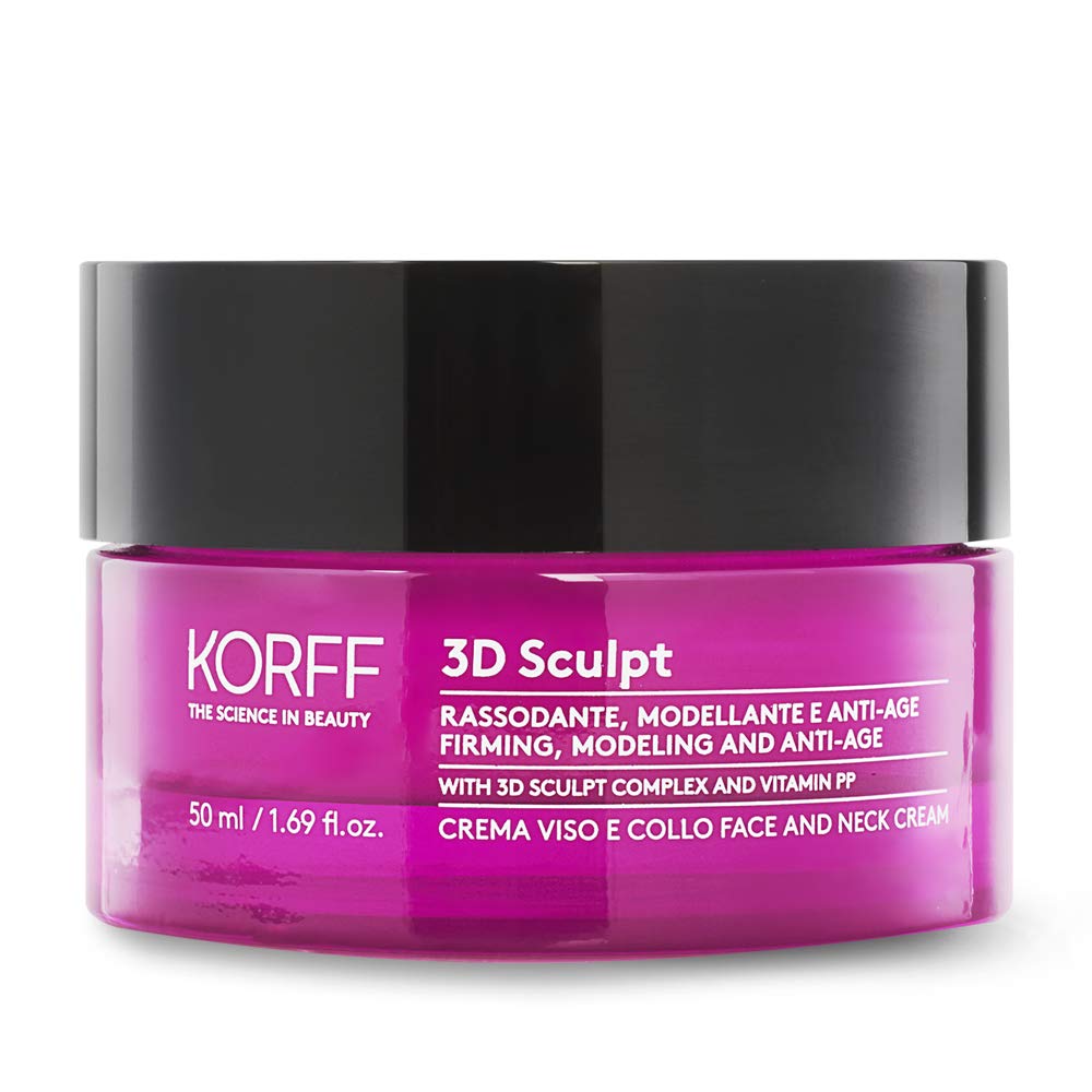 KORFF 3D Sculpt Anti-Falten-Creme für Gesicht und Hals, Anti-Alter, straffend und pflegend, 50 ml