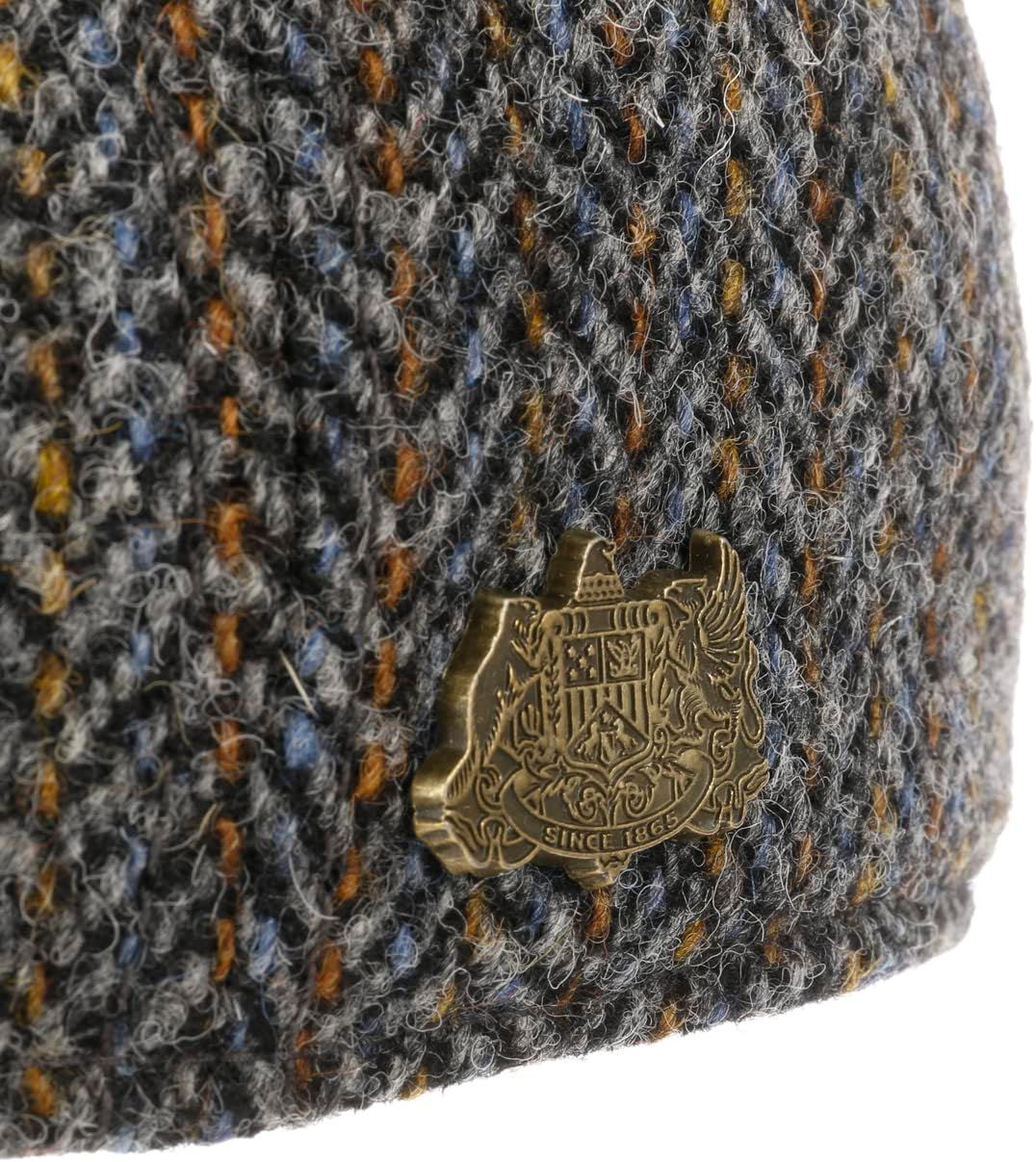 Stetson Texas Harris Tweed Flatcap Schirmmütze Schiebermütze Wollcap Herren - Made in Germany mit Sc
