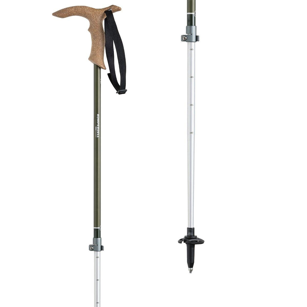 Komperdell Walker Powerlock Länge: verstellbar von 85-100cm Farbe: Khaki/Silber