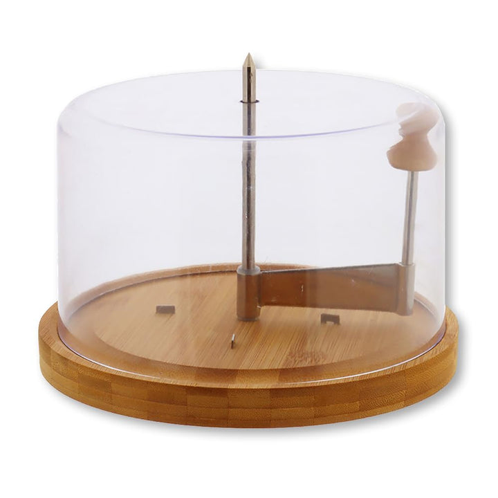 Kesper | Käsehobel mit Haube | Bambus | ø 21 cm | für "Tete de moine" Käse