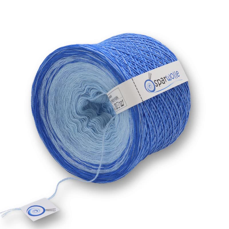 Bobbel 100% Baumwolle, Farbverlaufsgarn 235g 4-fädig 1000m zum Stricken und Häkeln, Garn, Wolle, Yar