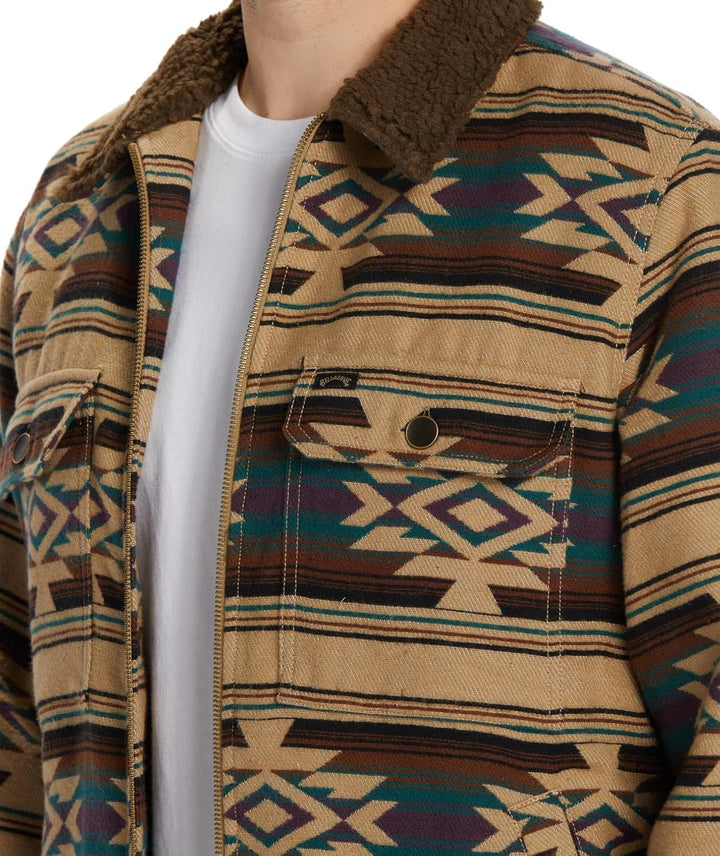 Billabong Herren Barlow Sherpa Windbreaker M Kiesfarben, M Kiesfarben