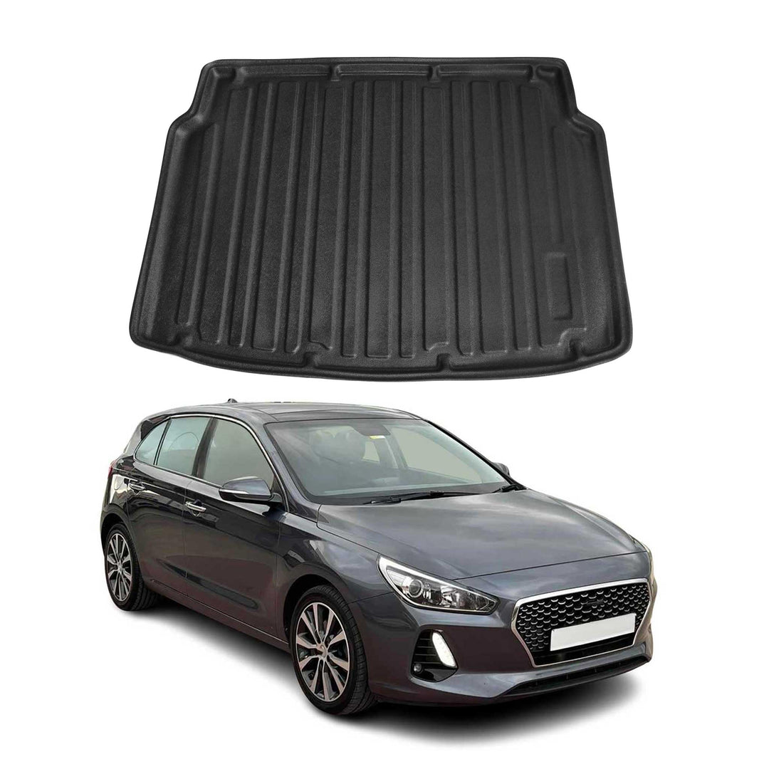 OMAC Kofferraumwanne Laderaumwanne kompatibel mit Hyundai i30 2017-2025 Schrägheck 5tür Gummi
