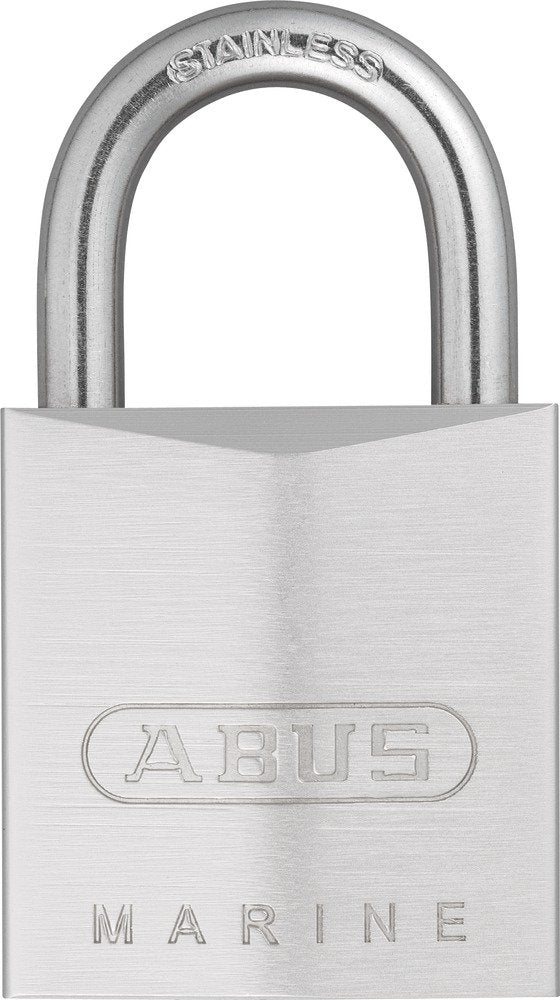 ABUS Marine Vorhängeschloss 75IB/30 - wetterfest - Messing-Schlosskörper mit Nickel Pearl Beschichtu