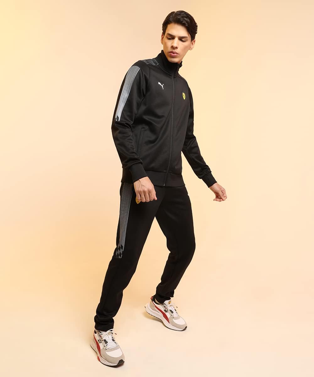 PUMA Herren Ferrari Race T7 Trac Jacke XL Puma Black, XL Puma Black