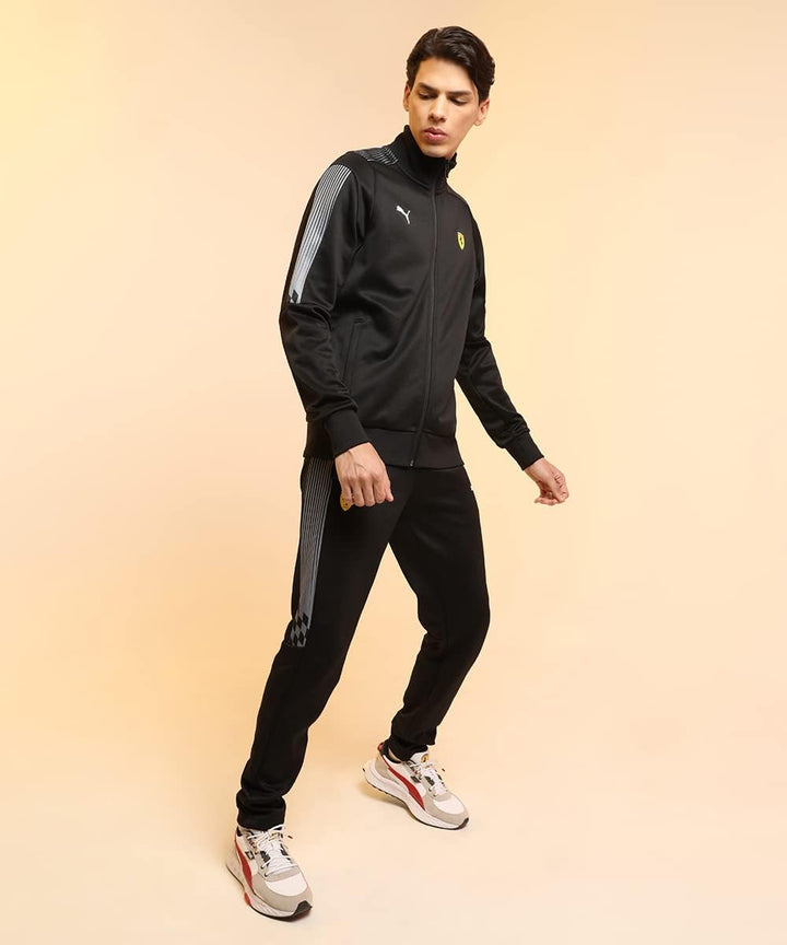 PUMA Herren Ferrari Race T7 Trac Jacke XL Puma Black, XL Puma Black