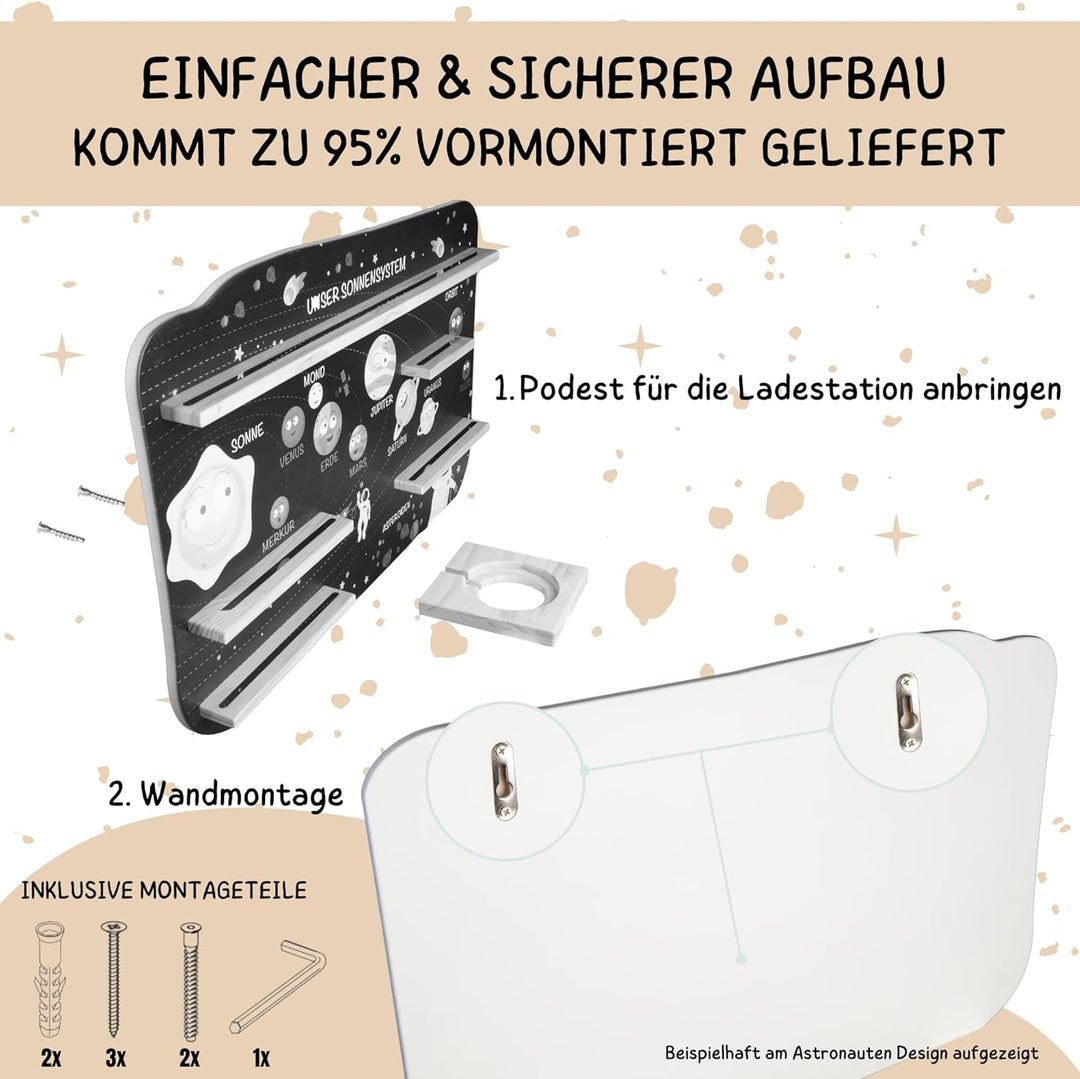 bunnyboo Toniebox Regal - für Toniebox und Figuren - ausreichend Platz für bis zu 32 Tonie Hörfigure