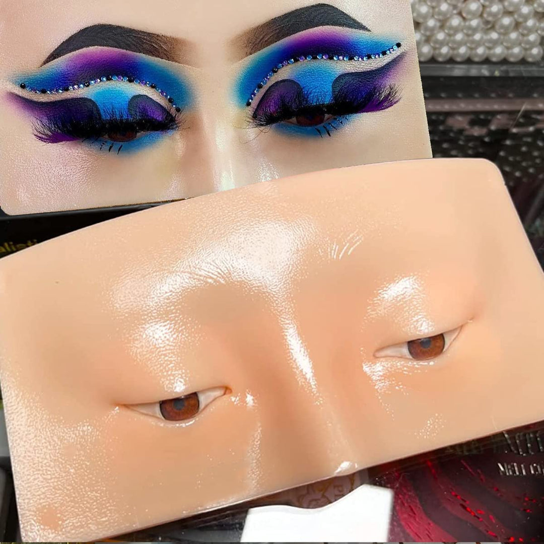 Make-up-Übungsmaske, Gesichtsbrett, Makeup-Training, Silikon-Schaufensterpuppe, Wiederverwendbares R