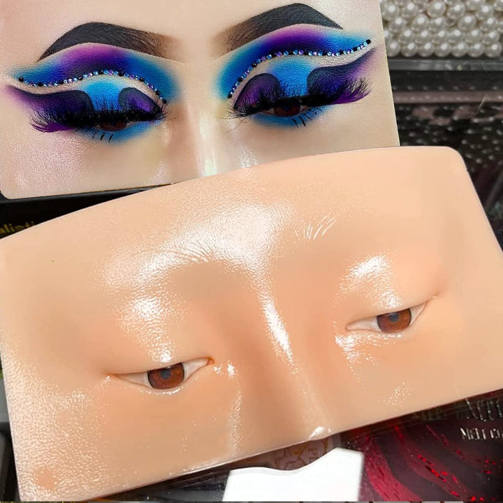 Make-up-Übungsmaske, Gesichtsbrett, Makeup-Training, Silikon-Schaufensterpuppe, Wiederverwendbares R