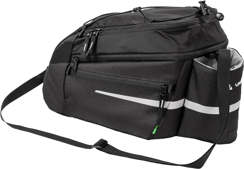 VAUDE Radtaschen Silkroad L (i-Rack), Schwarz, Einheitsgrösse, 127060100, mit Fahrrad