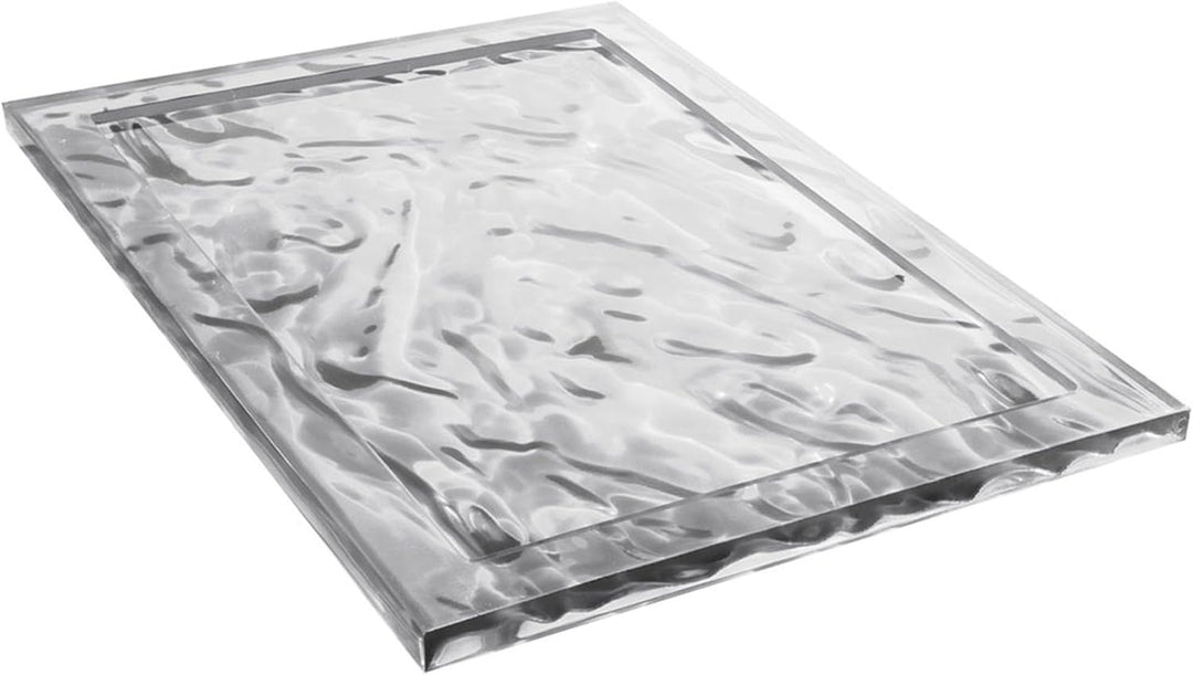 Kartell 01210B4 Dune Tablett, Plastik, kristall, 55 x 38 x 3 cm Grande Cristallo, Grande Cristallo