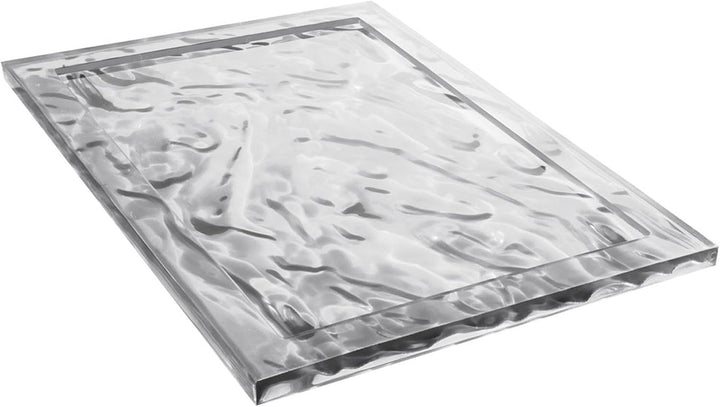 Kartell 01210B4 Dune Tablett, Plastik, kristall, 55 x 38 x 3 cm Grande Cristallo, Grande Cristallo