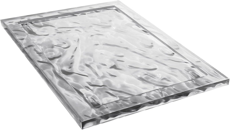 Kartell 01210B4 Dune Tablett, Plastik, kristall, 55 x 38 x 3 cm Grande Cristallo, Grande Cristallo