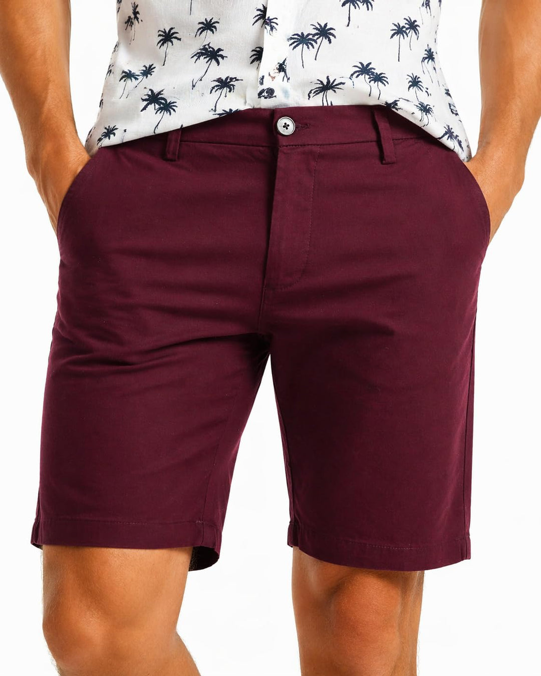 Xact Herren Chino Shorts Baumwoll Stretch Regular Fit Kurze Hose Sommer Bermuda Golf Business Casual