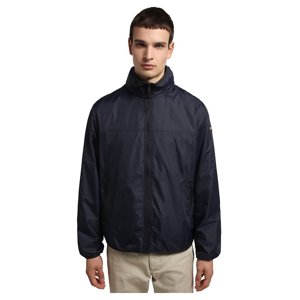 Napapijri Jacke A-Vallee Dunkelblau - M - Herren - Bekleidung - Modern-fit