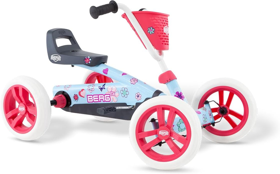 BERG Buzzy Kinder Go-Kart ab 2 Jahren, Tretfahrzeug Kettcar für Kleinkinder, Stabiles Kindergokart m