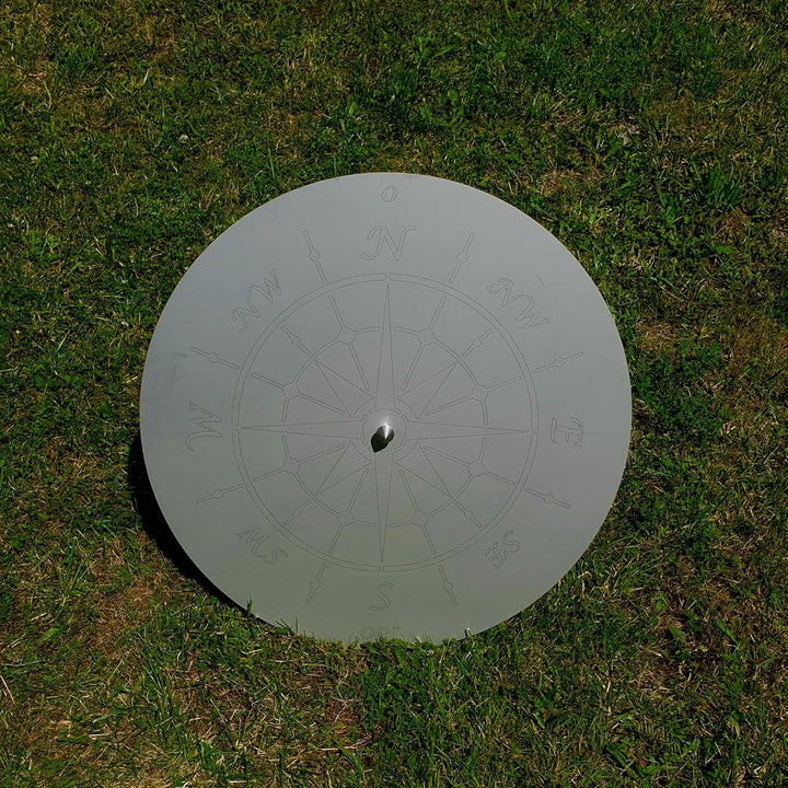 Deckel für Feuerschalen Ø 80cm (Edelstahl Ø 80 cm Windrose), Edelstahl Ø 80 cm Windrose