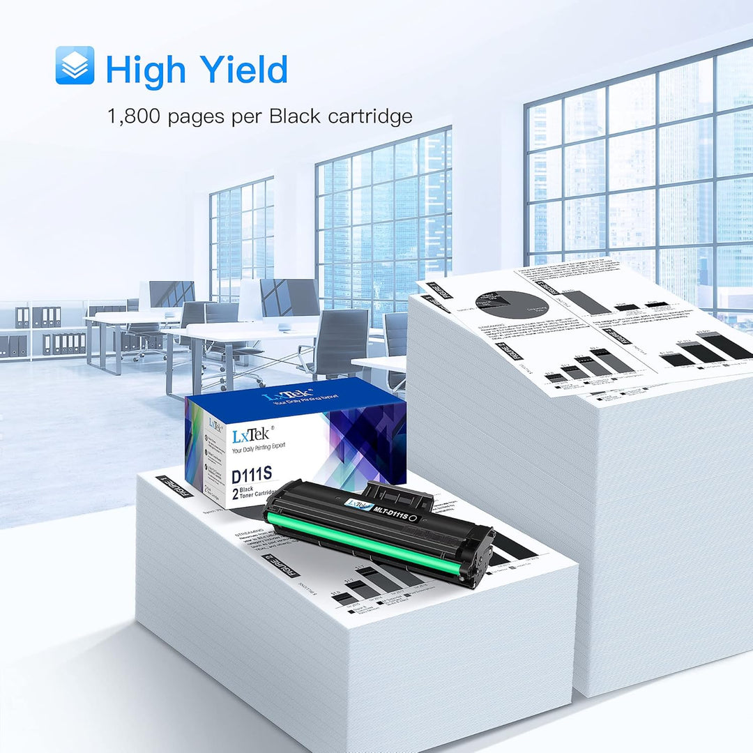 LxTek MLT-D111S Toner Kompatibel für Samsung MLT-D111S MLT-D111L D111S D111L für Samsung Xpress M207