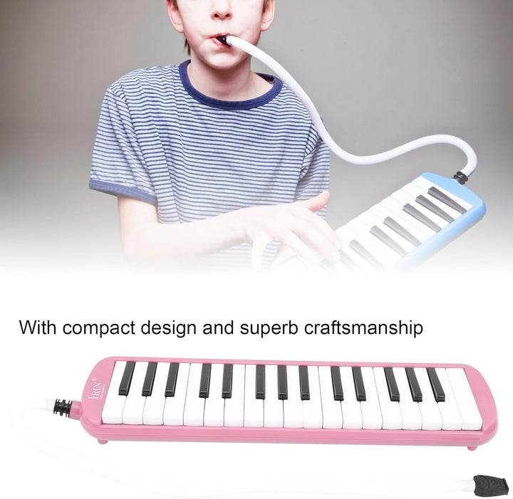 Melodica Melodica mit tragegurt Rosa Melodicas, 32 Tasten Klavierstil Tragbare Melodica für Kinder u
