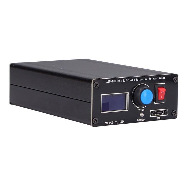 ATU-100 1,8–55 MHz Antennentuner, Automatischer 100-W-Mini-Antennentuner mit 0,96-Zoll-OLED-Display,