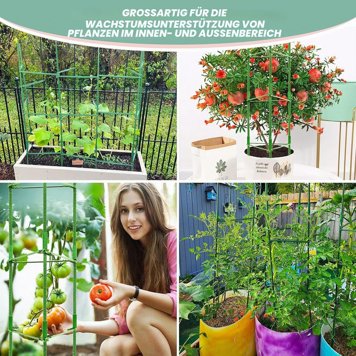 Legigo Tomaten Rankhilfe für Gartenpflanzen – Gurken Rankhilfe Metall, Tomatentopf mit Rankgitter fü