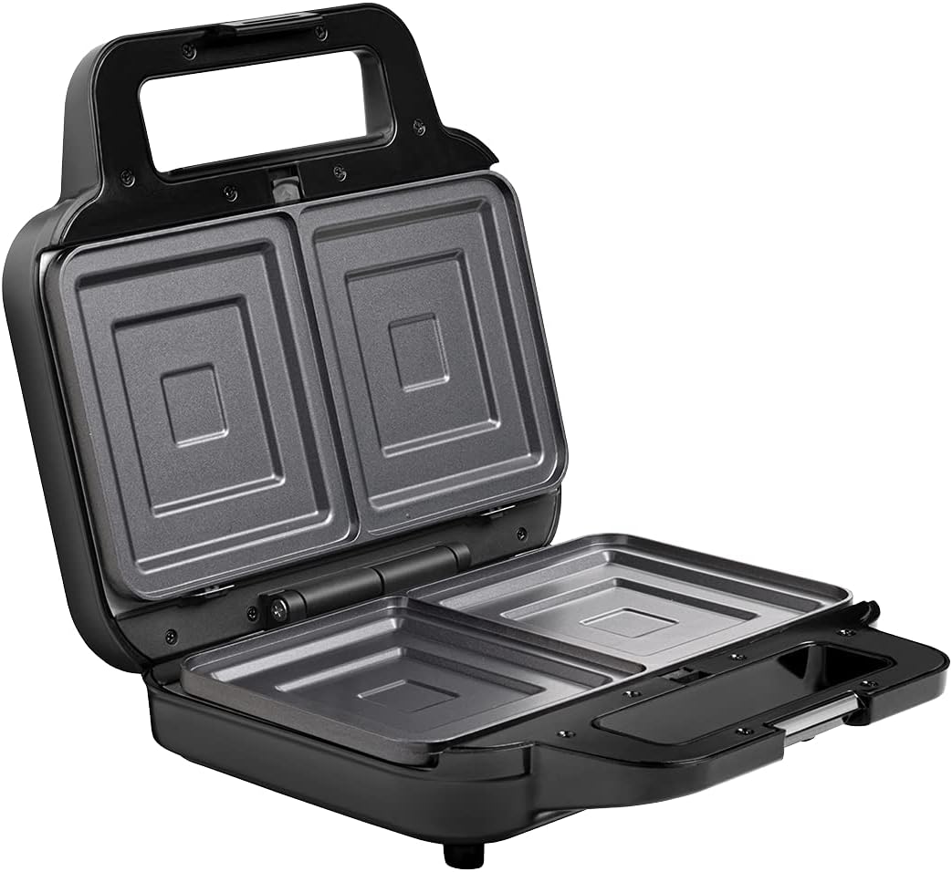 CONCEPT Hausgeräte Sandwichmaker mit austauschbaren Platten 4 in 1 SV3070, 900 W, schwarz