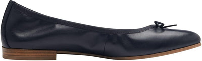 Tamaris Damen Ballerina Leder Navy 41 EU, Navy 41 EU