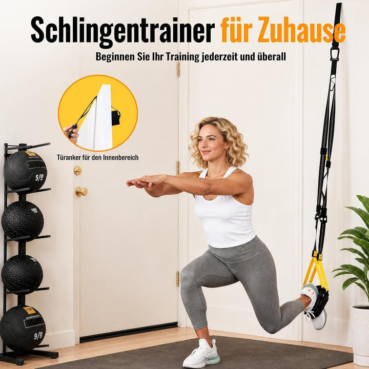 Schlingentrainer Sling Trainer Set für Zuhause &amp; Outdoor