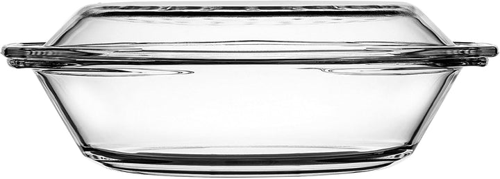 KADAX Auflaufform aus hitzebeständigem Glas, feuerfestes Gefäss, Glasbräter mit Deckel und Griffe, G