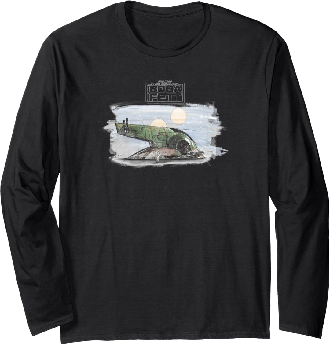 Star Wars The Book Of Boba Fett Firespray Portrait Langarmshirt