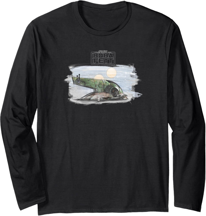 Star Wars The Book Of Boba Fett Firespray Portrait Langarmshirt